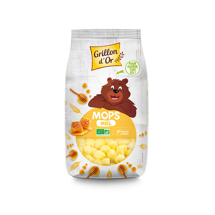 Céréales Mops miel - 300g Grillon d'Or