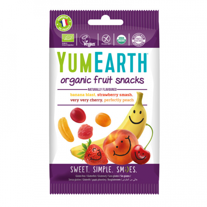 Bonbons géilfiés bio - Fruits snacks - 50g YUMEARTH