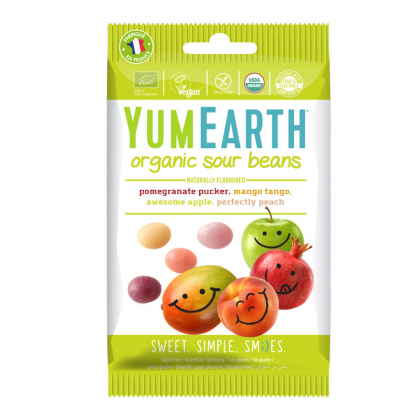 Bonbon gélifiés bio - Beans acidulés aux fruits - 50g YUMEARTH