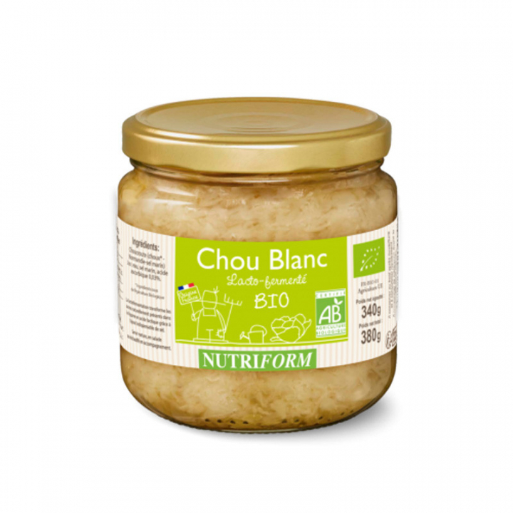 Choux blanc bio lacto-fermenté - 380g Nutriform