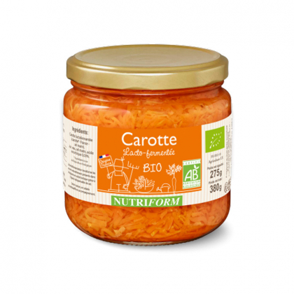 Carottes bio lacto-fermentées - 380g Nutriform