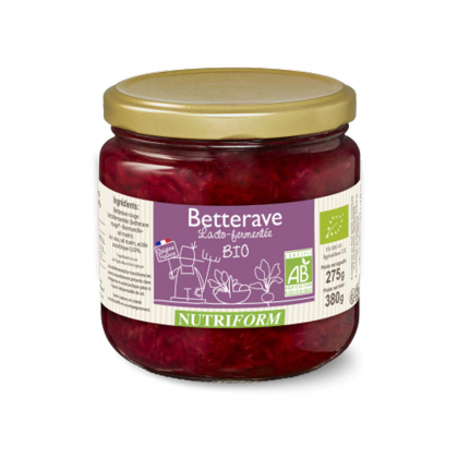 Betteraves bio lacto-fermentées - 380g Nutriform