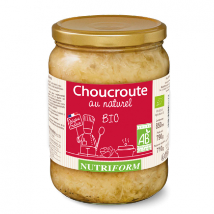 Choucroute bio au naturel - 790g Nutriform