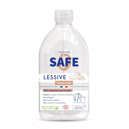 Lessive liquide naturelle - Amande - 1L Safe