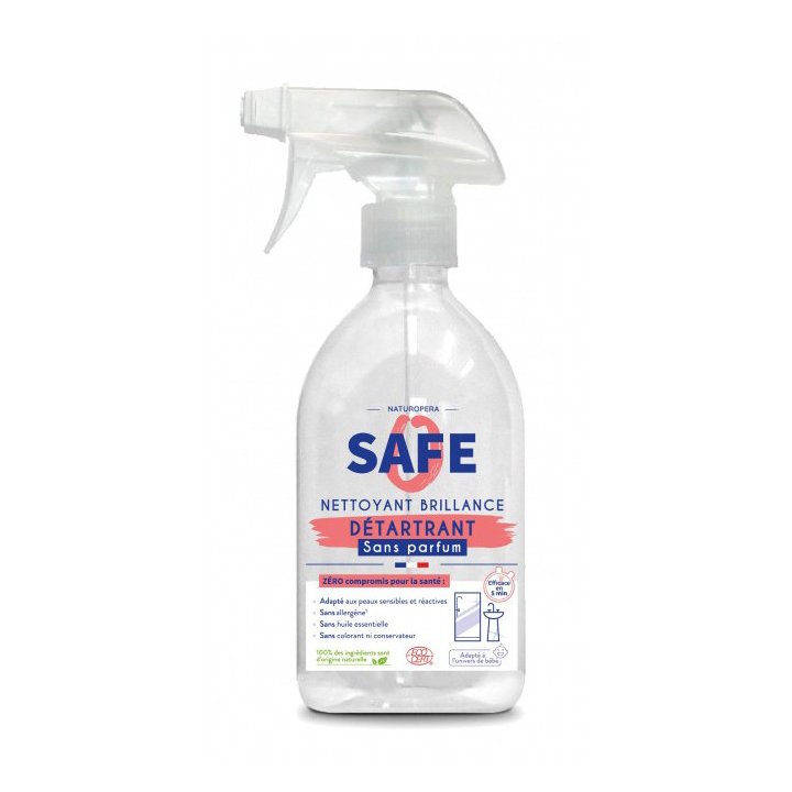 Spray détartrant brillance naturel - 500mL Safe