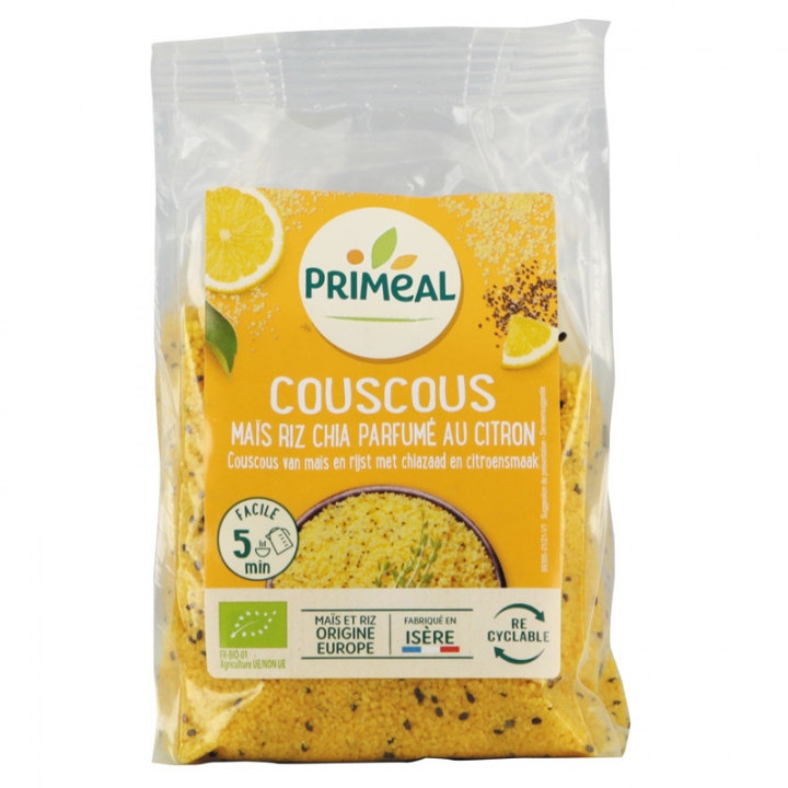 Couscous maïs, riz et chia au citron - 300g