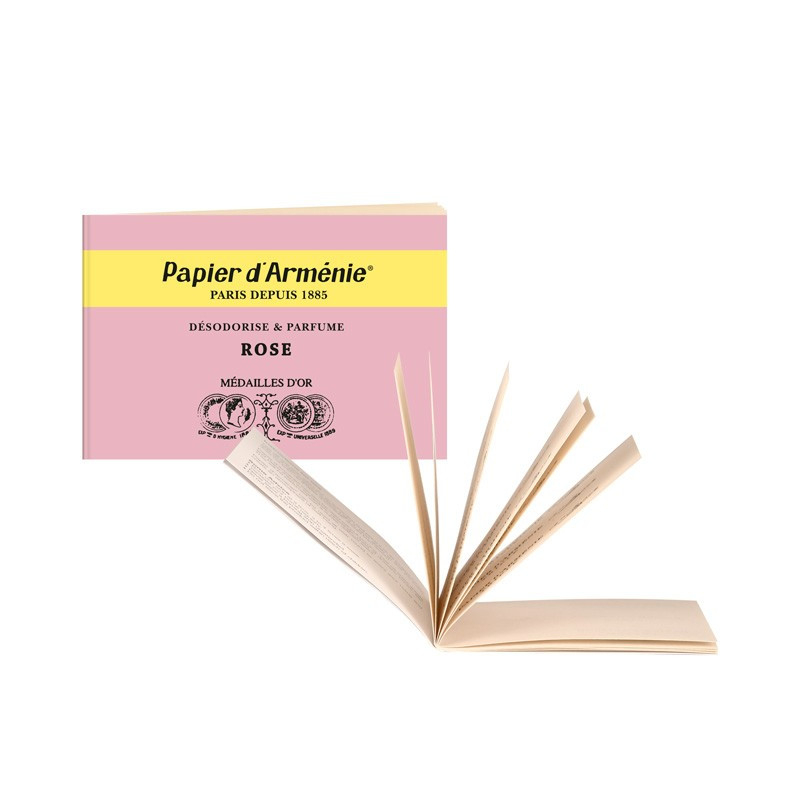 Papier d'Arménie Rose - Livret de 12 feuilles