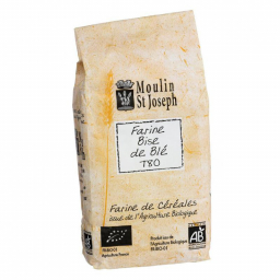 Farine bise de blé T80 bio - 1kg Moulin St Joseph