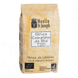 Farine complète de blé T110 bio - 1kg Moulin St Joseph
