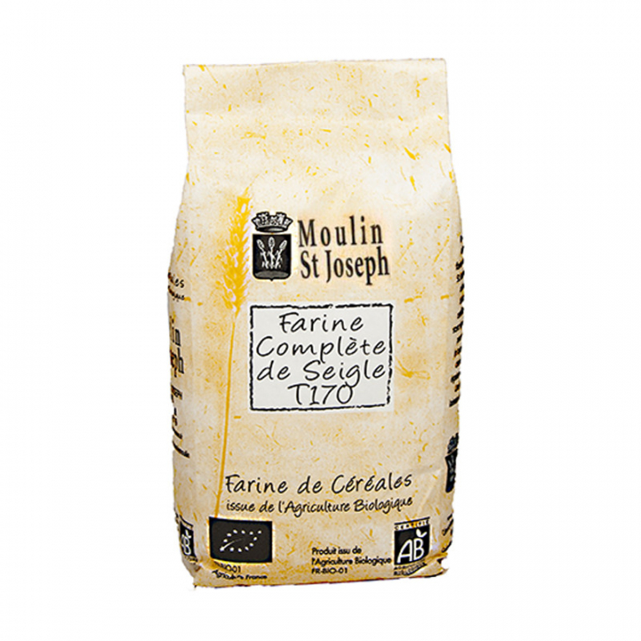 Farine complète de seigle bio - 1kg Moulin St Joseph