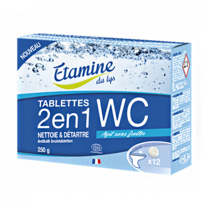 Tablettes WC 2 en 1 - Boite de 12 Etamine du Lys