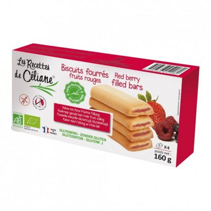 Biscuits Cœur Fruits Rouges Bio 160g CELIANE
