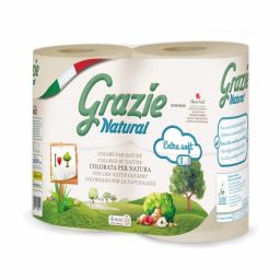 Papier Toilette 3 Plis 4/12 Rlx GRAZIE NATURAL