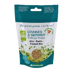 Graines à germer - Alfalfa radis fenouil - 150g