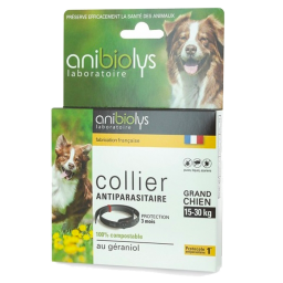 Collier antiparasitaire grand chien