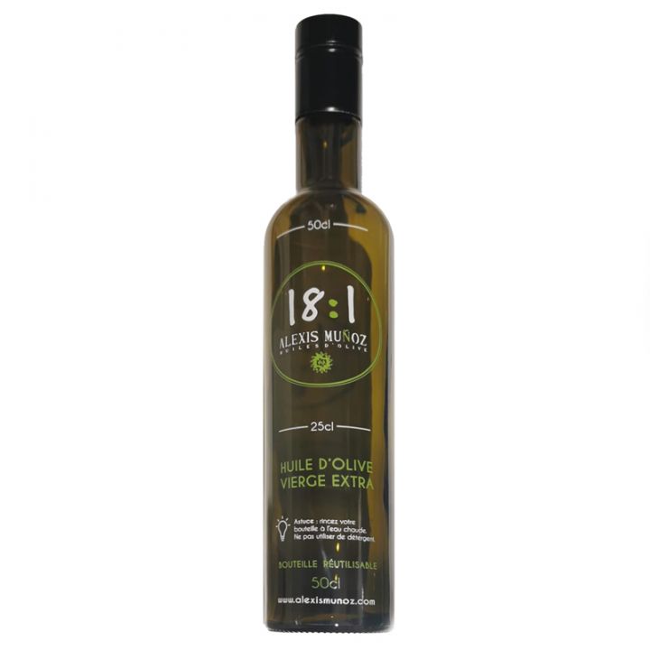 Bouteille en verre pour huile d'olive - 50cL