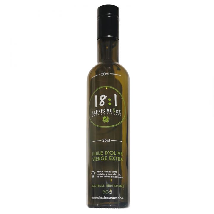 Bouteille en verre pour huile d'olive - 50cL