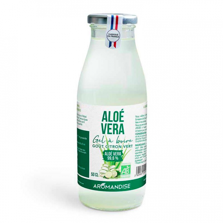 Gel à boire Aloé vera et citron vert - 50cl