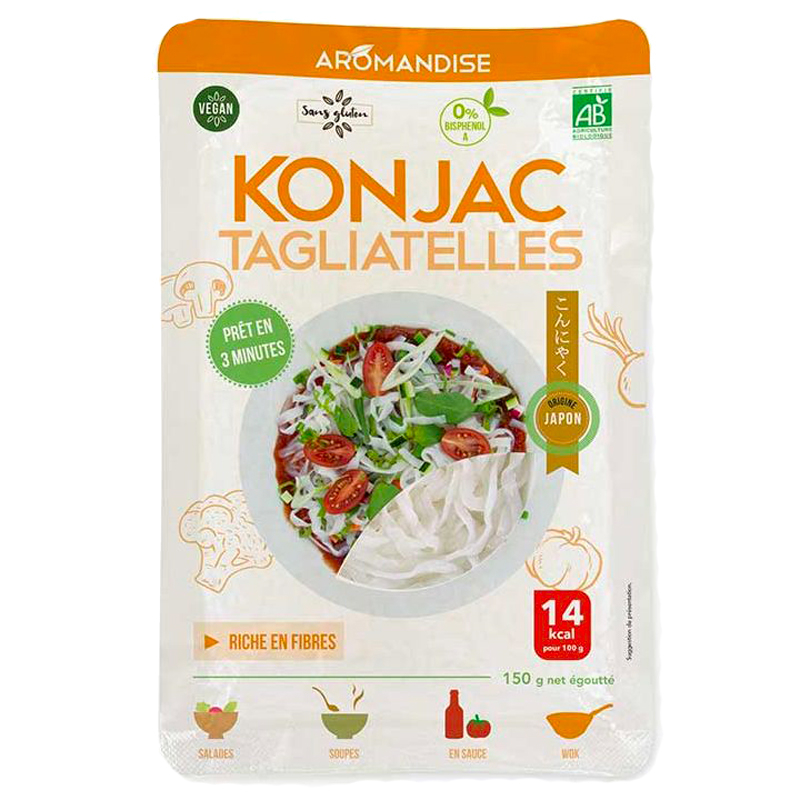 Tagliatelles de konjac et riz - 150g, Aromandise