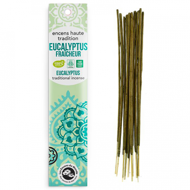 Encens indien - Eucalyptus - 20 bâtonnets