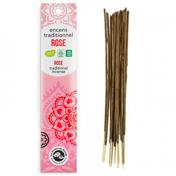 Encens indien - Rose - 20 bâtonnets
