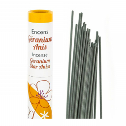 Encens - Géranium et anis - 30 bâtonnets