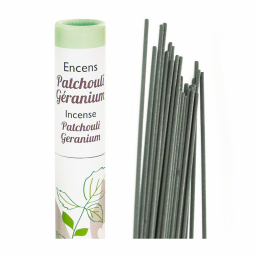 Encens - Patchouli et géranium - 30 bâtonnets