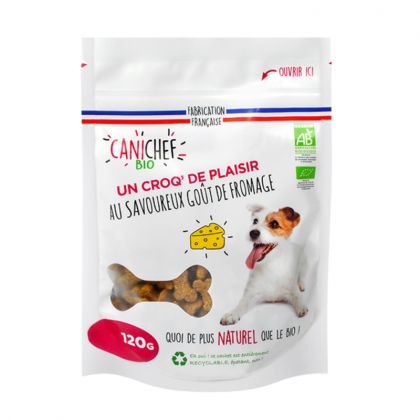 Friandises bio pour chien - Goût fromage - 120g
