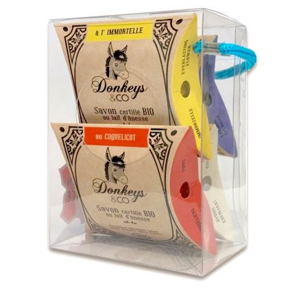 Pack de 4 savons au lait d'ânesse - 4 x 25g
