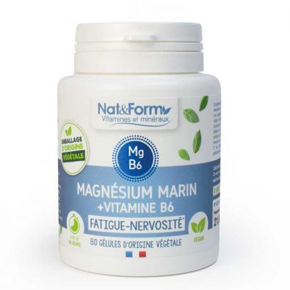 Magnésium marin & Vitamine B6 - 80 gélules
