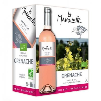 La Marouette Rosé - Grenache rosé bio et IGP - 3L