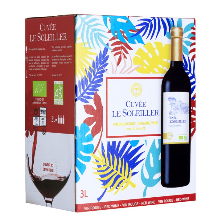 Le Soleiller - Vin de France rouge bio - 3L