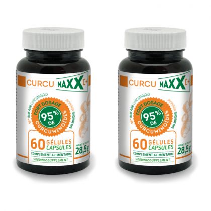 Cure 2 mois Curcumaxx C+ - Capsules - Lot de 2 boites de 60