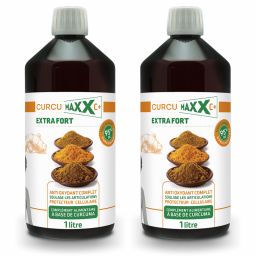 Cure 2 mois Curcumaxx C+ Extra fort - Solution buvable - Lot de 2 x 1L