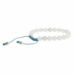 Bracelet Mala - Quartz blanc - Concentration