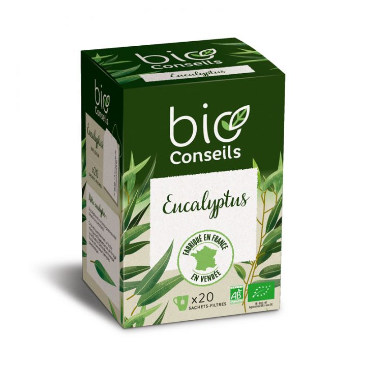 Infusion bio - Eucalyptus - Boite de 20 sachets