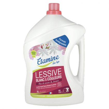 Lessive liquide écologique - Fleur de cerisier et jasmin - 3L