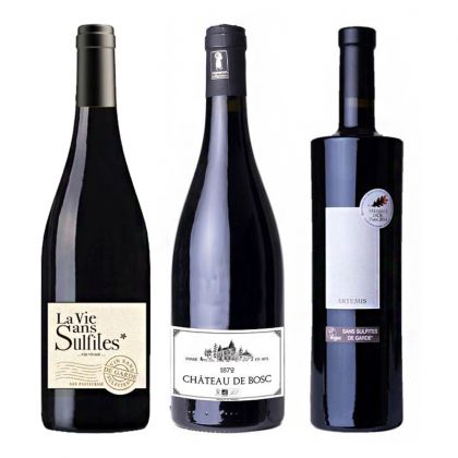 Coffret découverte - Trio de Côte du Rhône Rouge - Bio et sans sulfites