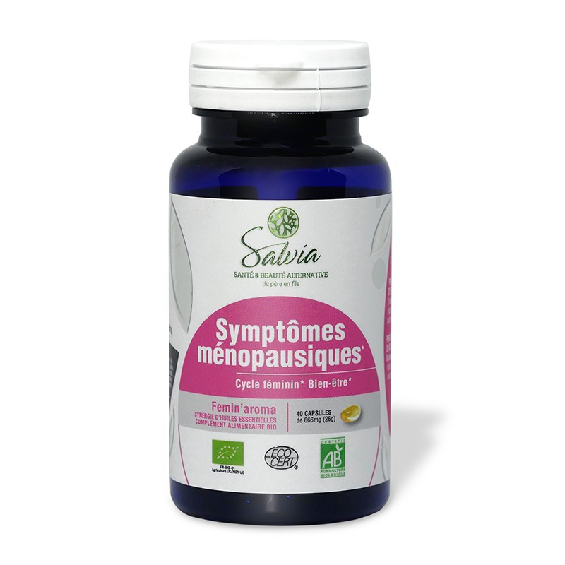 Femin'aroma bio - Ménopause - 40 capsules