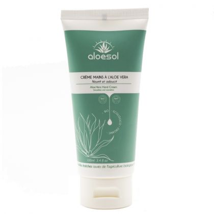 Crème pour les mains à l'Aloe Vera bio - 100mL