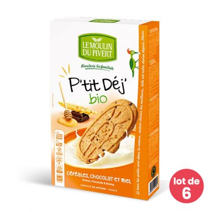 Biscuits P'tit Dej' - Miel et chocolat - 190g