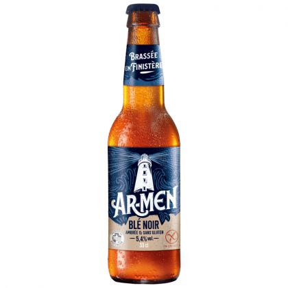 Bière ambrée Ar-Men au blé noir - Sans gluten - 33cl