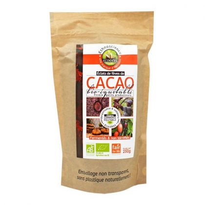 Éclats de fèves de cacao bio - 200g