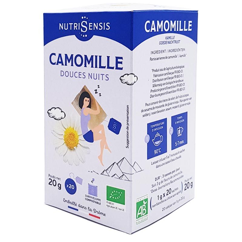 Infusion camomille bio, Jardin bio x 20 sachets (28 g)  La Belle Vie :  Courses en Ligne - Livraison à Domicile