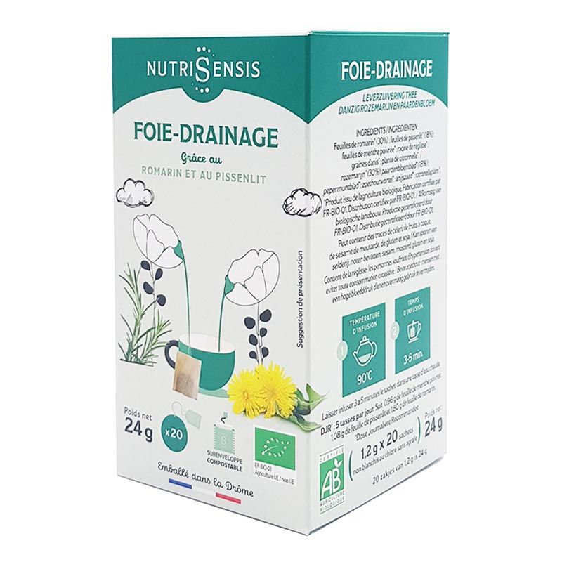 Infusion bio - Foie & Drainage - 20 sachets