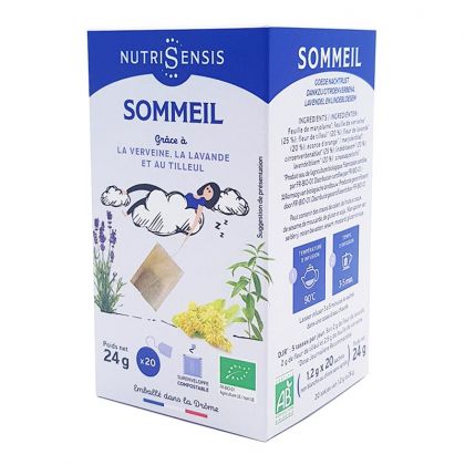 Infusion au tilleul et à la verveine Nuit Paisible 25 Sachets x