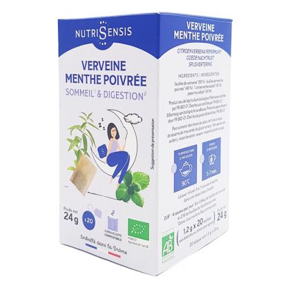 Infusion bio - Verveine menthe - 20 sachets