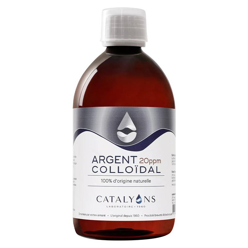 Argent Colloïdal 20 ppm - Flacon de 500ml