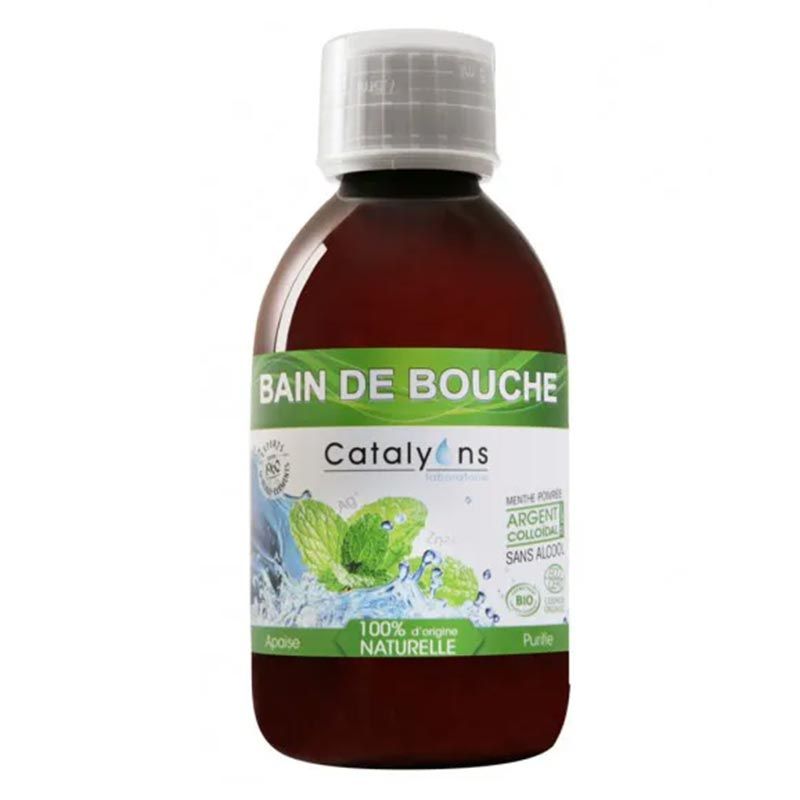 Bain de bouche bio à l'argent colloïdal - 250 ml