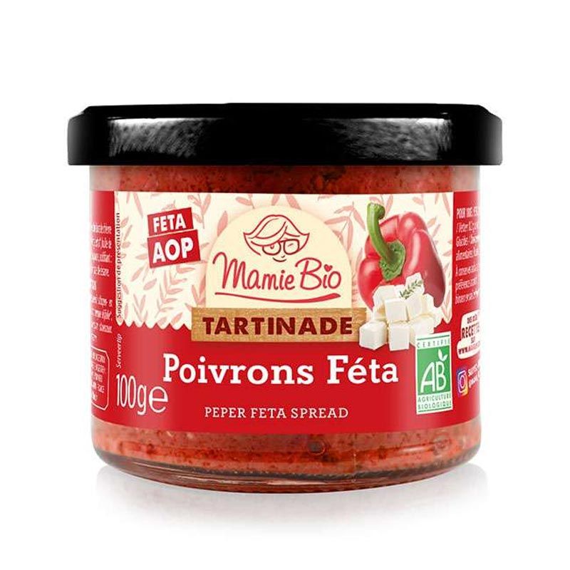 Tartinade bio - Poivrons feta - 100g